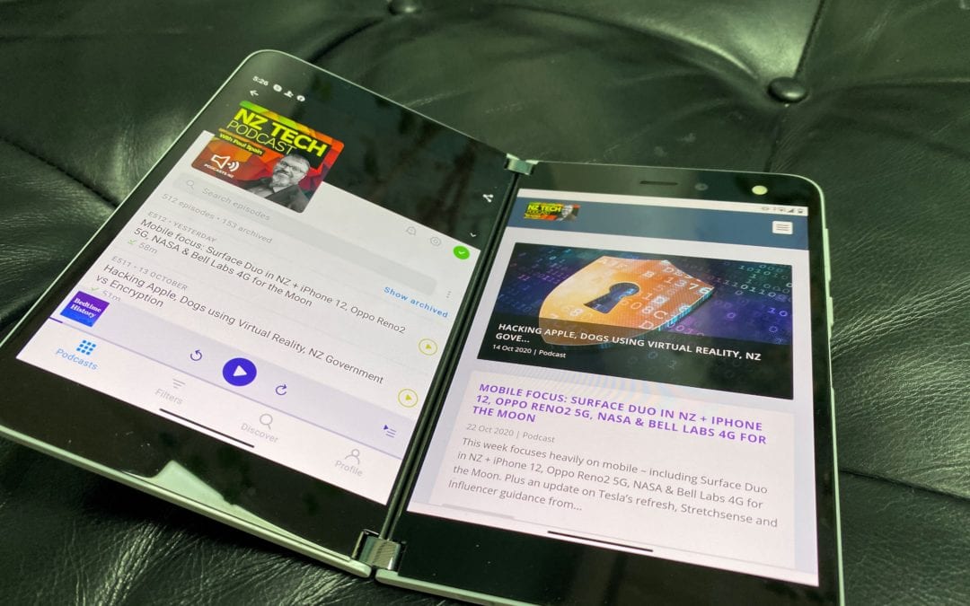 Mobile Focus: Surface Duo in NZ + iPhone 12, Oppo Reno2 5G, NASA & Bell Labs 4G for the Moon