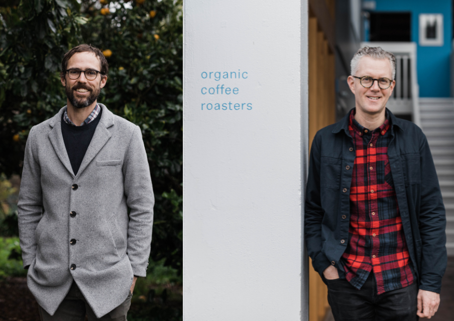 Reporting on progress – Mike Murphy and Nick Morrison on Kōkako Coffee